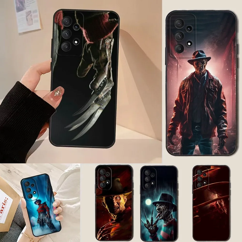

F-Freddy Horror K-Krueger Phone Case For Samsung Galaxy A13,A21s,A22,A31,A32,A52,A53,A71,A80,Soft Black Shell