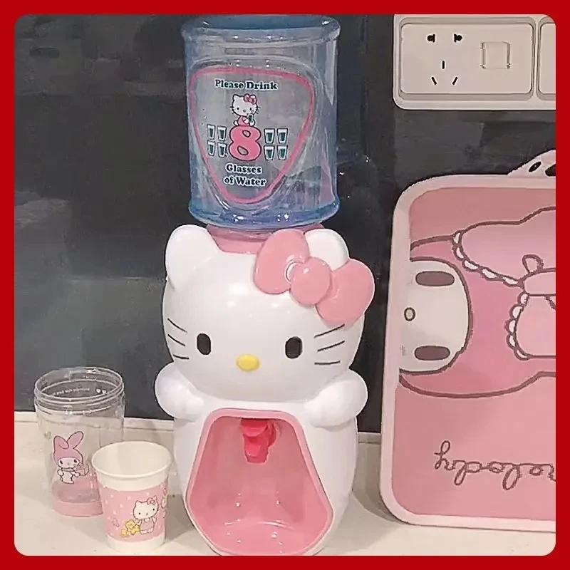 

Sanrio Kawaii HelloKitty Water Dispenser Student Cartoon Dormitory Home Mini Water Dispenser Children Press Water Dispenser Toys