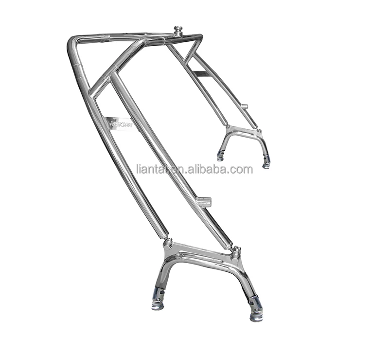 Reborn LaunchX Aluminium Front Facing Boat Wakeboard Tower Polished Fast Install and Fold Down