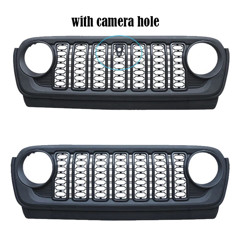 2024 Newest Design ABS Front Grill Black Grille For Jeep Wrangler JL 2018+