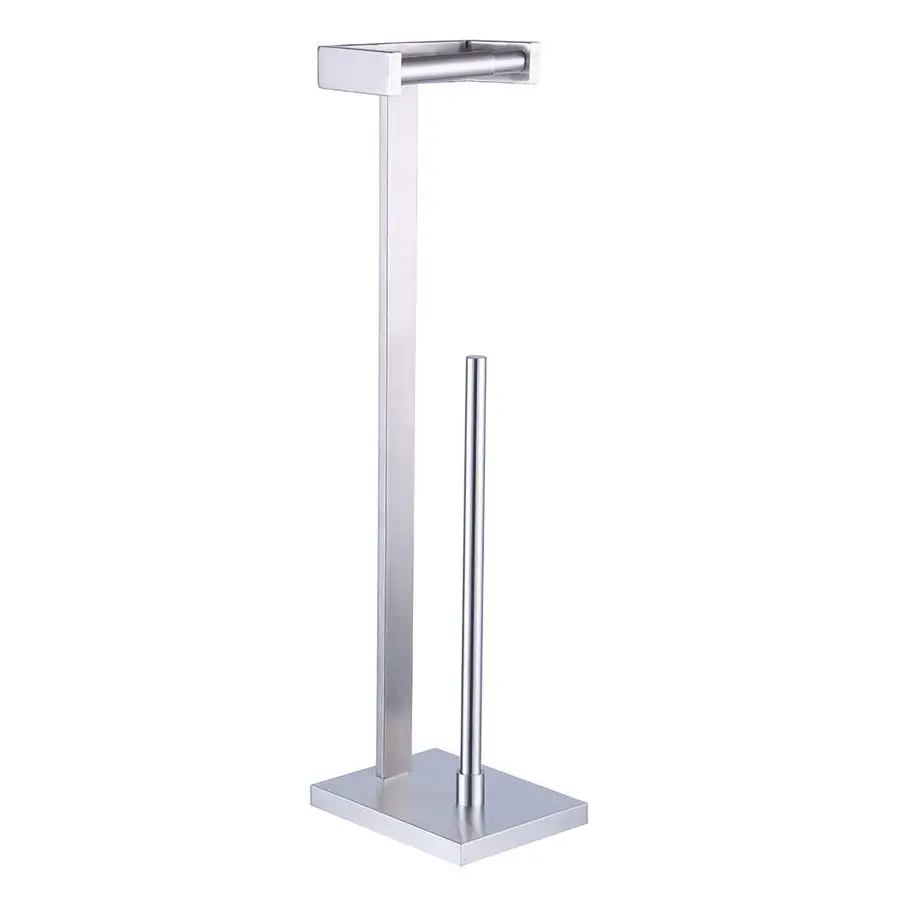

Bathroom Free Standing Toilet Paper Holder Toilet Roll Holder for Bath SUS 304 Stainless Steel, Brushed Finish DZY005LS