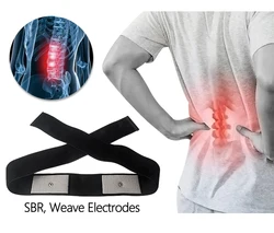 TENS Waist Electrodes with Silver Conductive Silver Fiber Electrode Waist Brace Compatible with TENS/EMS Machine