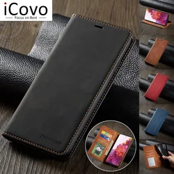 Leather Case for Samsung A05s A25 A55 A53 A33 A23 A14 A52s A73 4G 5G Wallet Flip Cover S24 S23 S22 S21 S20 FE Ultra S10 S9 Plus