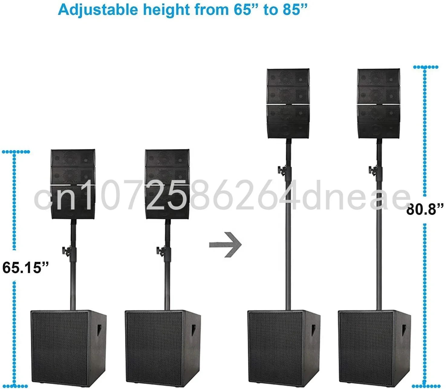 4000W 2*15 Subwoofer Professional Audio Karaoke Sets BT Sound Box PA Speaker System Active Subwoofer+Array Line