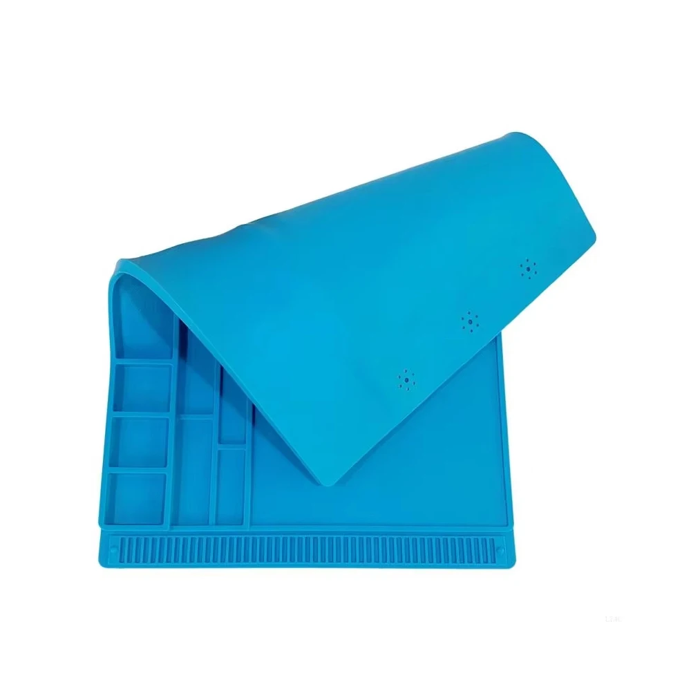 Soldering Mat ESD Antistatic 500 ° Heat Resistant Insulation Work Mat Multifunctional Silicone Repair Pad Maintenance Platform