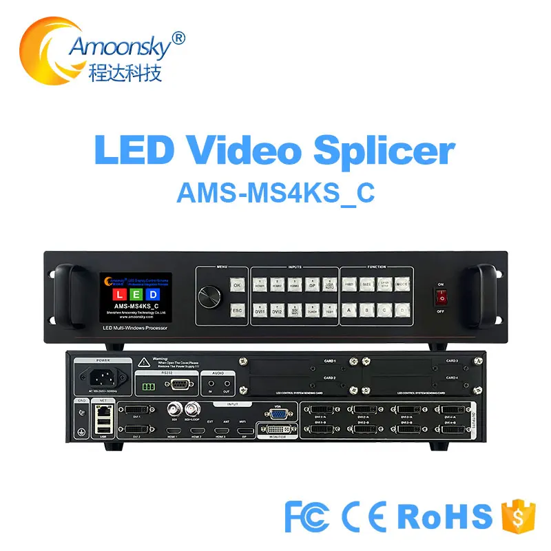 4K LED Multi-Window Splicer Processor MS4K-C Like Novastar LED Video Processor MCTRL4K Support TS802D MSD300 for LED Screen