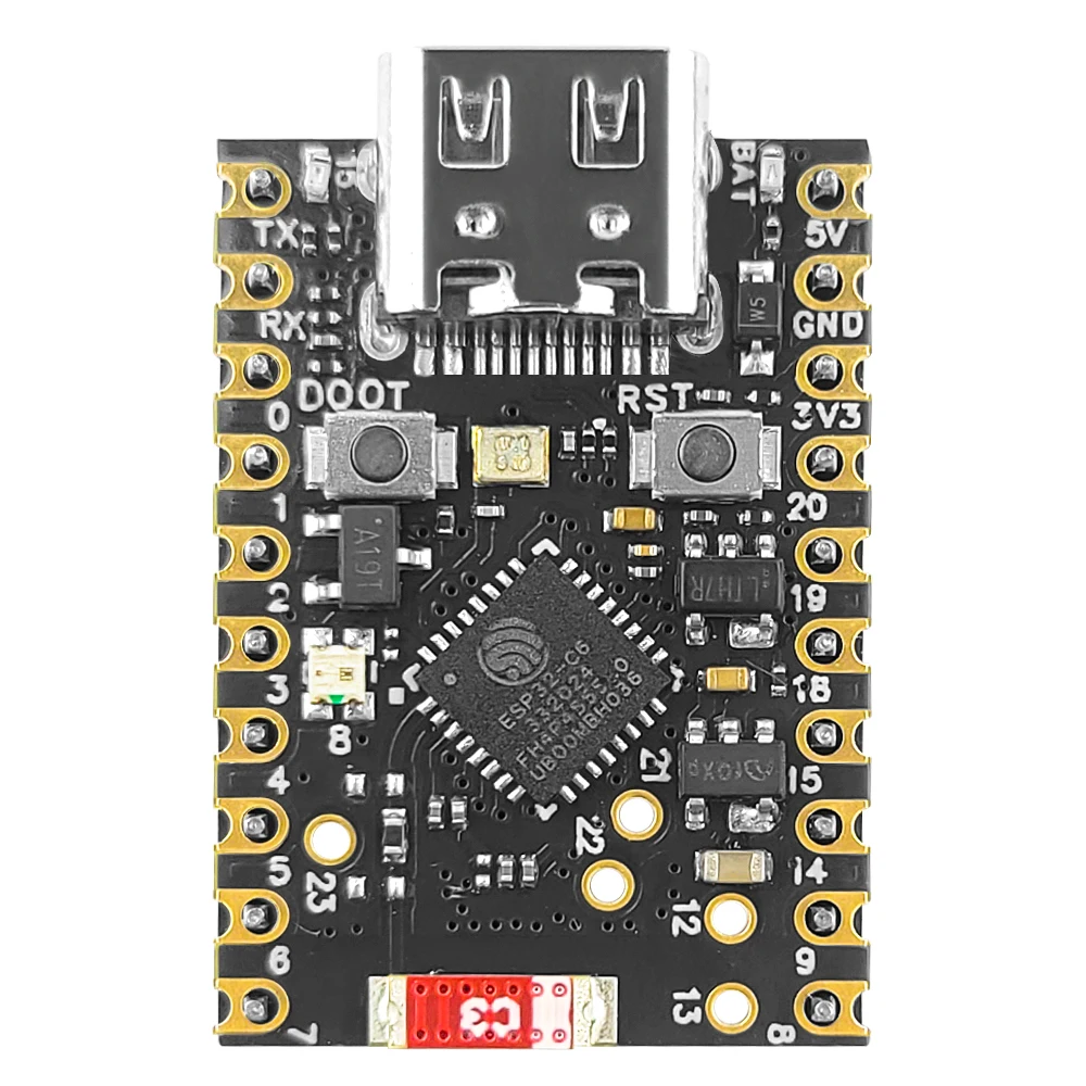 MINI ESP32-C6 Development Board C6 Soldered Kit Wifi6 N4 BT Module with Crystal Oscillator RISC-V 32-Bit 4MB FLASH Low Power