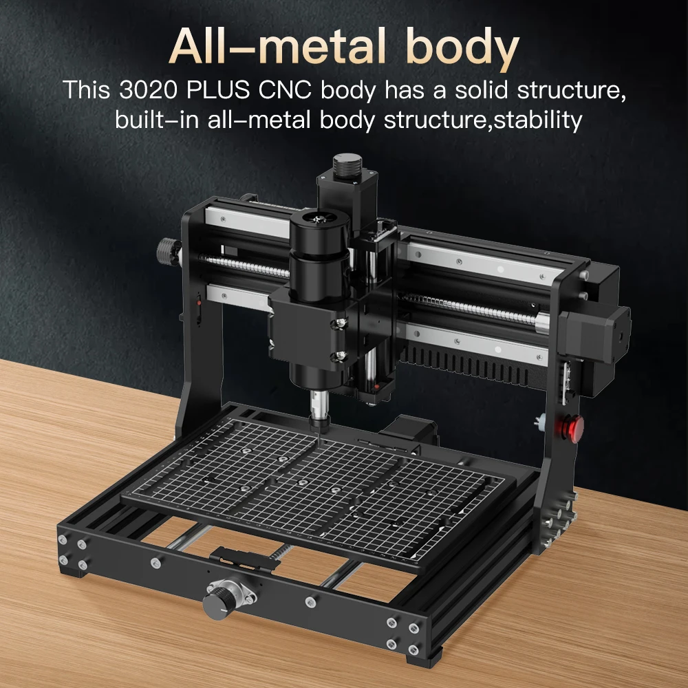 TWOWIN CNC 3020 Plus Laser Engraver Metal Engraving CNC Machine 500W Spindle GRBL Control DIY Milling Machine Wood Router