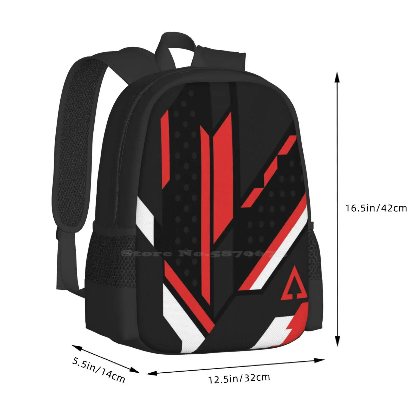 Csgo | Black , Red & White Backpack For Student School Laptop Travel Bag Cs Go Csgo Counter Strike Asiimov Juan Awp Deagle