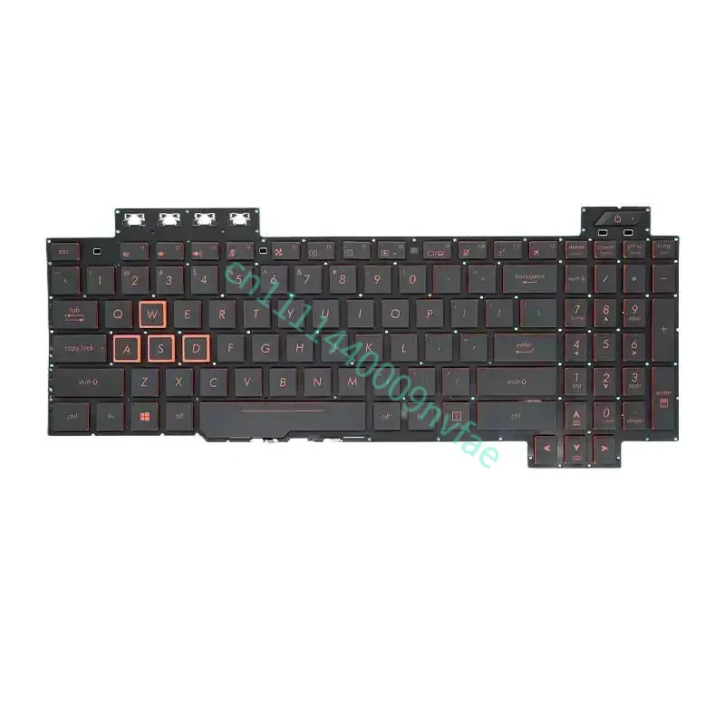 For ASUS TUF Gaming FX705D FX705G FX705A FX705DD US Laptop Keyboard Backlit Red 0.3