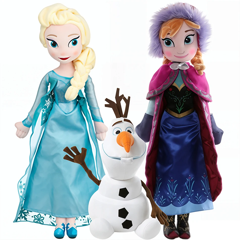 

Frozen Elsa Anna Princess Stuffed Plush Doll Olaf Snowman Ice Sven Flareon Bruni Toys Christmas Giftss