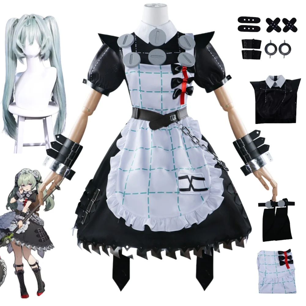 Corin Wickes Cosplay Costumes Game Zenless Zone Zero For Anime Expo Popular Game Character Grey Hair Maid