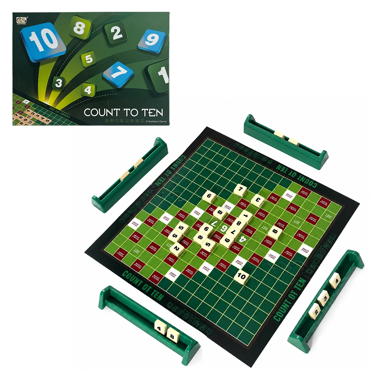 Jeu de société « Compte jusqu'à dix », grand format, puzzle de stratégie mathématique, jeu éducatif pour la famille et les voyages