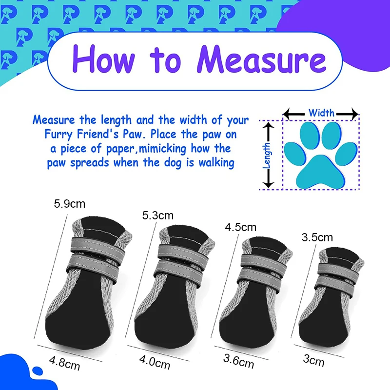 통기성 반려견 신발, 방수 야외 산책, 부드러운 바닥 반려동물 신발, 야간 안전 반사 부츠, 소형 중형견용