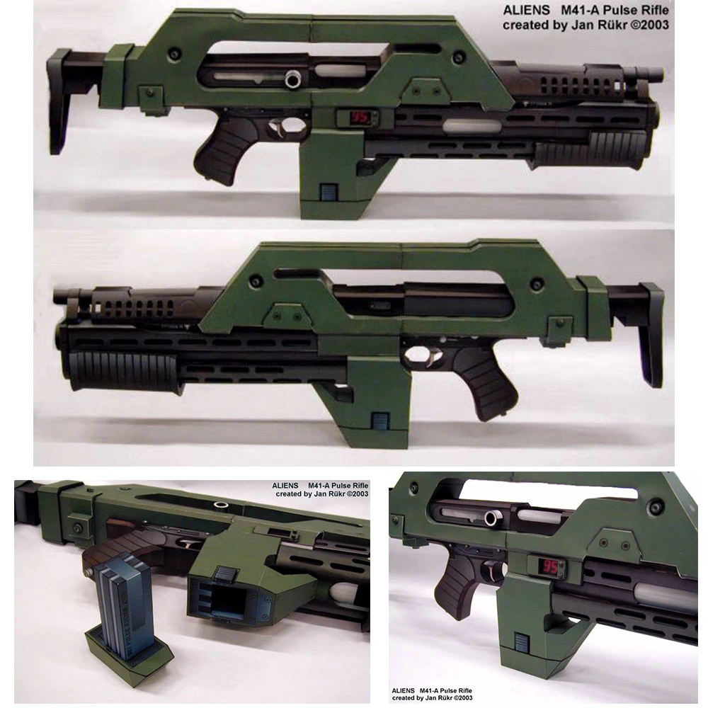 子供のための3D工芸品,38,85 cm,エイリアン3武器,41-a,パルス,クラフト紙,手作りのおもちゃ,クリスマスパーティー,ギフト