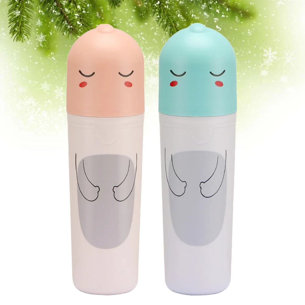 

2Pcs Toothbrush Container Creative Travel Case for Toothpaste and Brush Compact Reliable Chic Protection Against Deformation