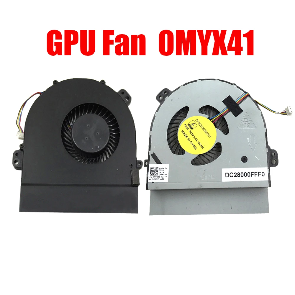 

07740Y 0MYX41 Laptop CPU GPU Fan For Alienware 17 R2 R3 DC28000FEF0 DFS200805000T FG25 DC28000FFF0 DFS200805000T FG26 MYX41