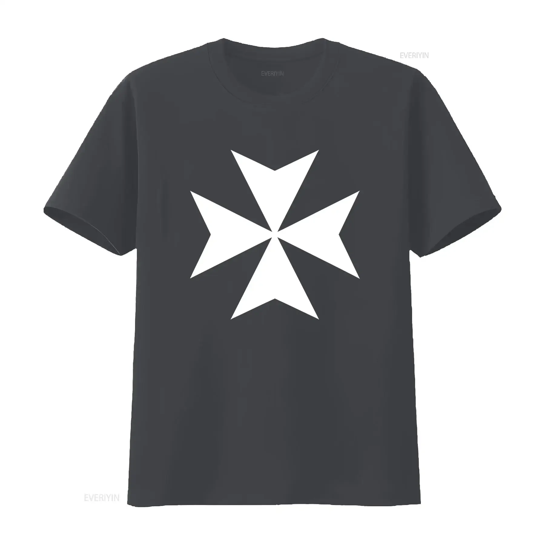 Maltese Cross T Shirt Malta Military Maltesian Ancient Amalfi Order Flag Cool  vintage Washed Soft Unisex Casual Slightly view 3