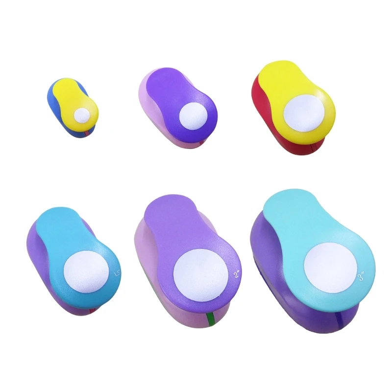 Craft Paper Round Hole Puncher Paper Cutter for Kids Birthday Card Making