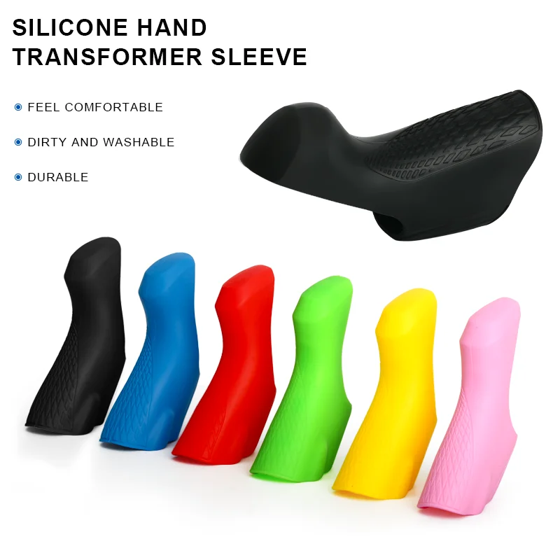 Road Bike Shift Brake Lever Cover Cycling Brake Grips Hoods Silicone Bicycle Handle Protector For Shimano ST R7000 R8000 Shifter