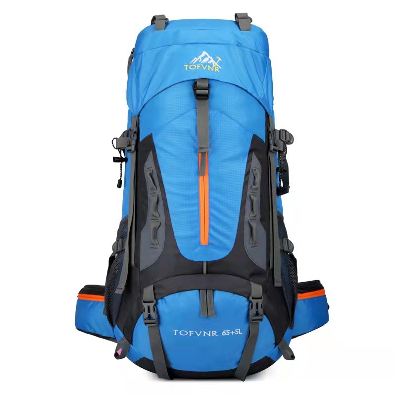  70L Camping Backpack Men's Travel Bag Climbing Rucksack Large Hiking Storage Pack Outdoor Mountaineering Sports Shoulder Bags 