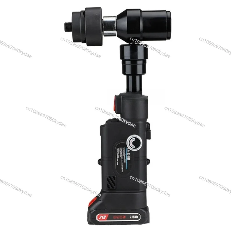 Rechargeable Lithium Battery Powered Hydraulic Hole Puncher SME-8B: Square and Round Hole Punching Tool for Sheet Metal