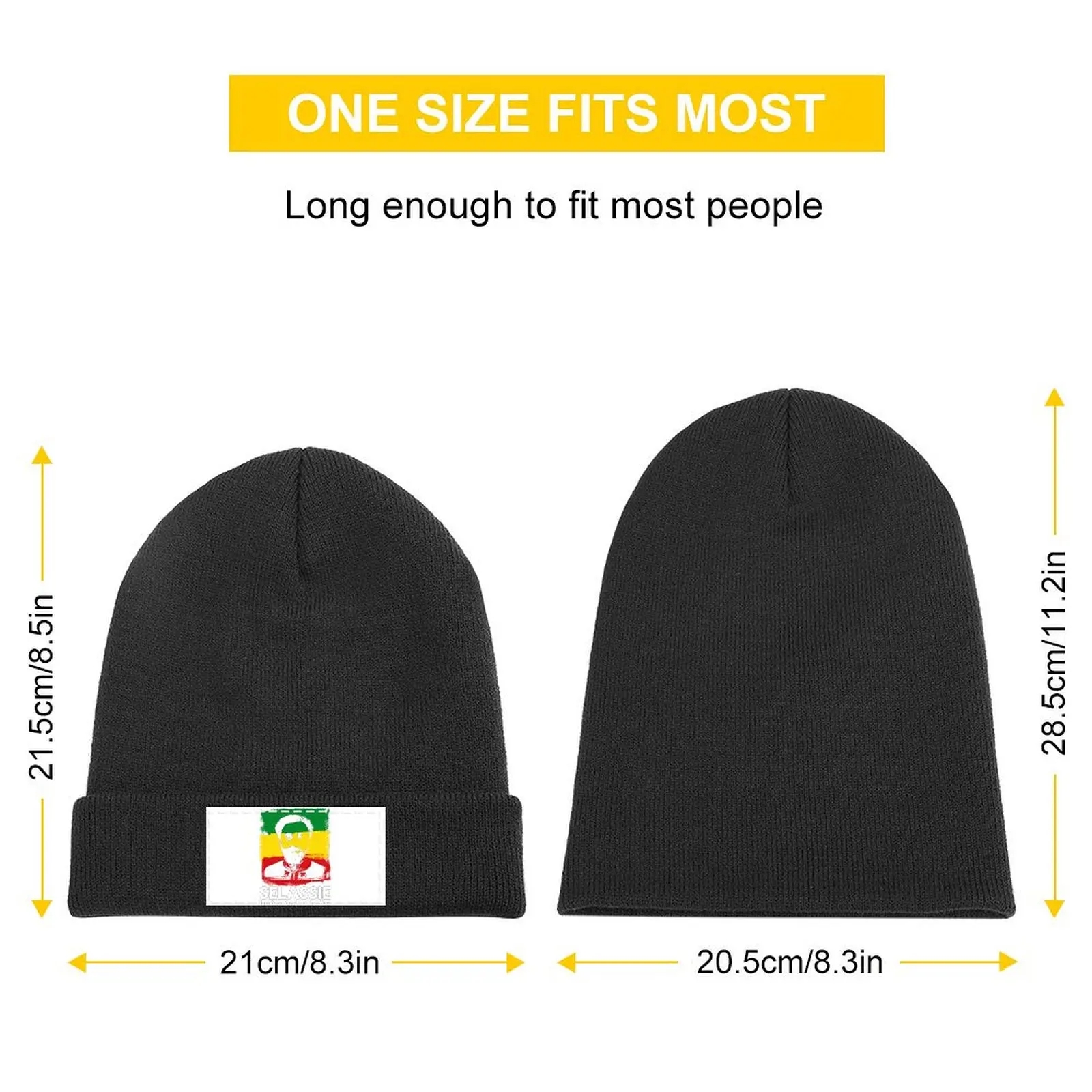 Haile Selassie Lion Of Judah Jah Rastafari Knitted Cap Golf Wear hard hat Big Size Hat Women Beach Fashion Men's