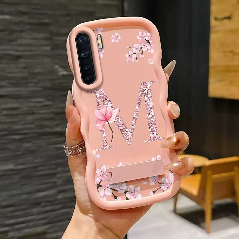 Casual romântico sakura m design flexível caso elegante e suporte de proteção feito para oppo f15 ideal para reno f a 1 21 55 8 5 17
