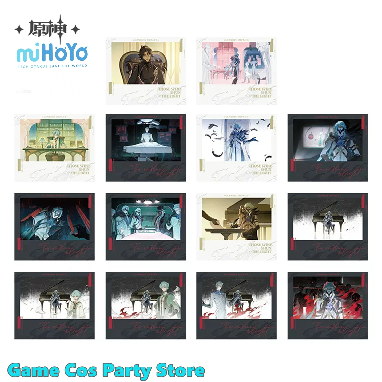 [Genuine] Genshin Impact [Those Who Shun the Light] Series Collectible Card Il Dottore Regrator Anime Cosplay Prop The Doctor
