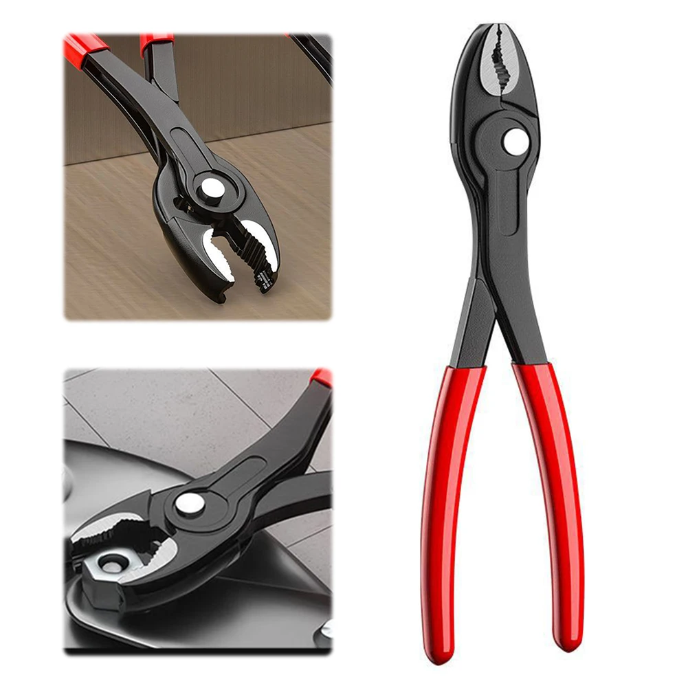 

8-Inch Snap-Ring Pliers 5 Speed Adjustable Multi-Function Quick Adjust Home Repair Pliers Large Opening Pipe & Wire Hand Tool