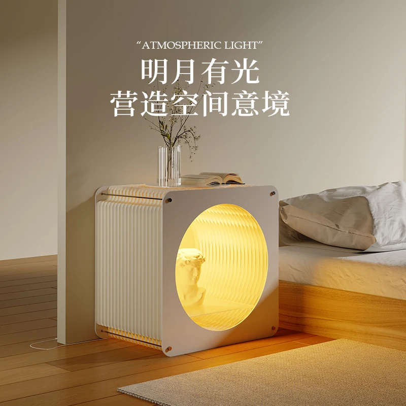 Nakajima suporte de exibição luminosa tijolo e argamassa loja exposição produto amostra jóias expositor lua redonda expositor