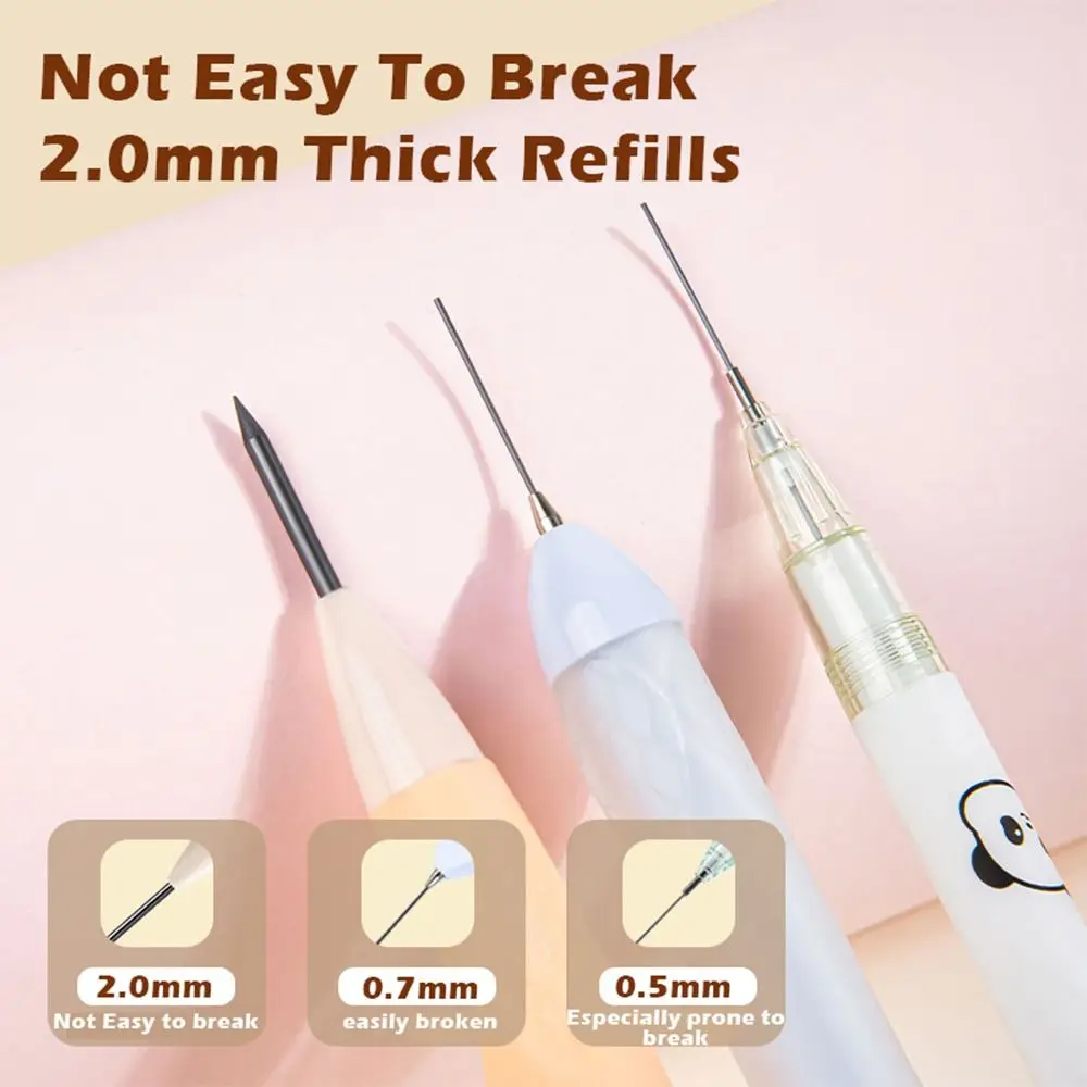 Correct Holding Pen Posture Mechanical Pencil Eraser Set Students Drawing Sketching 2.0mm HB Lead Movable Pencil