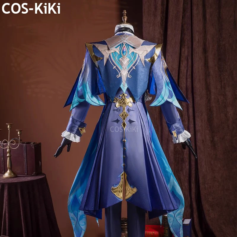 COS-KiKi Genshin تأثير Neuvillette القاضي لعبة البدلة وسيم تأثيري حلي هالوين كرنفال حفلة لعب الأدوار الزي XS-3XL #3