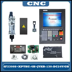 Cnc controller SF-2300S Kit lifter JYKB-130-DC24V 130mm stroke / XPTHC-4H arc voltage height controller for flame plasma cutting