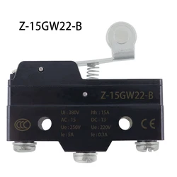 Short Roller Hinge Normally Open/Close Micro Lever Limit Switch Z-15GW22-B