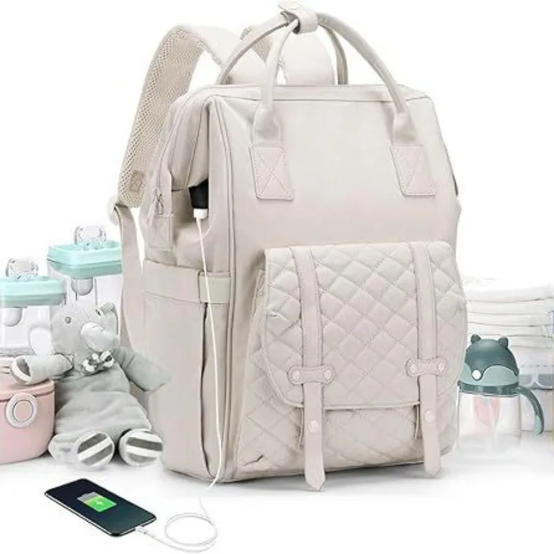 New Large-capacity Mommy Bag Baby Going Out Diaper Milk Powder Mother and Baby Bag Multi-functional Portable Backpack