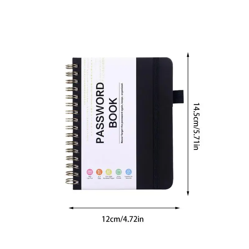 Pocket Password Keeper Portable Record Books Address Books A6 Password Book Easy-to-Carry Secure Organizer For Important Website