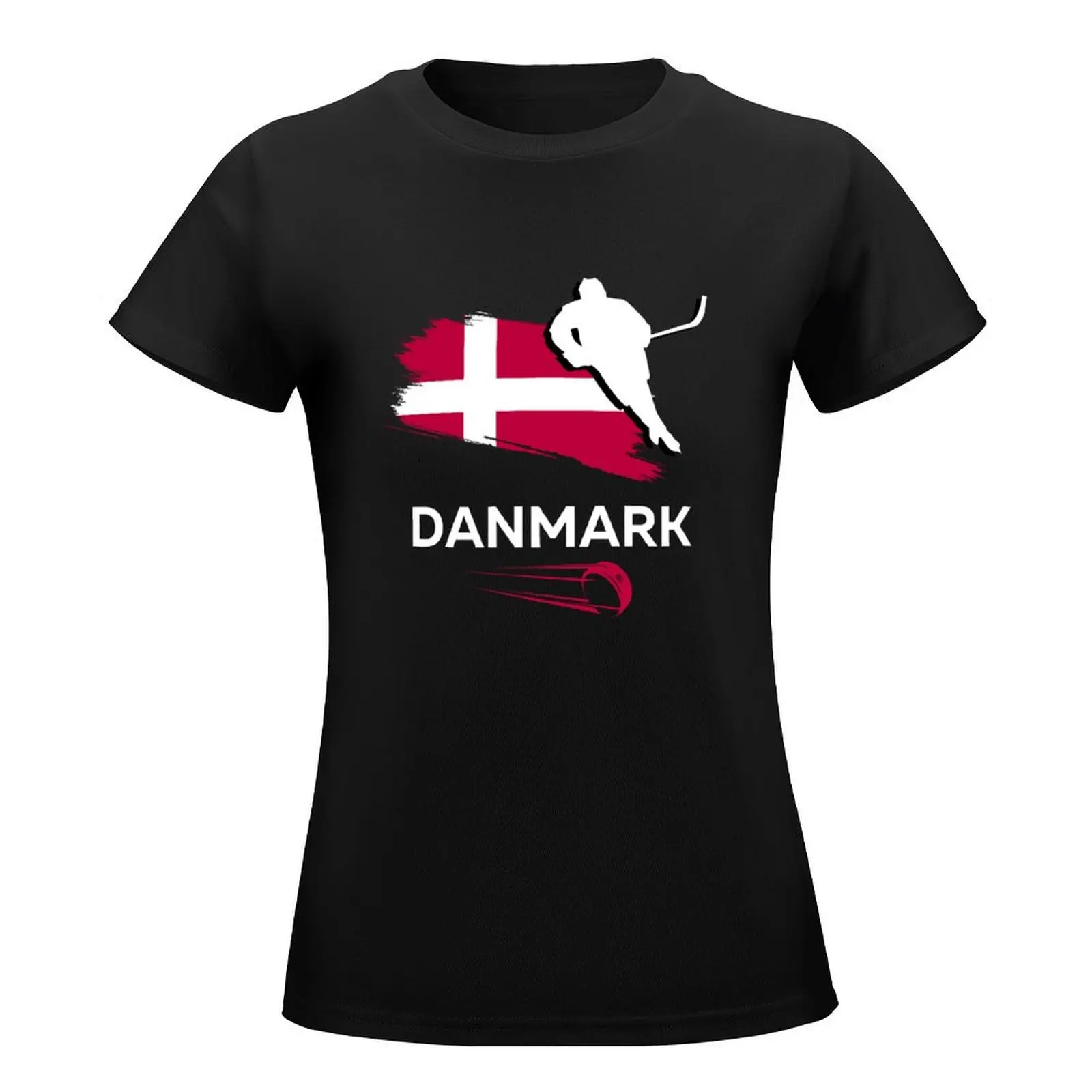 Denmark ice hockey T-Shirt summer tops customs t-shirt dress for Women sexy