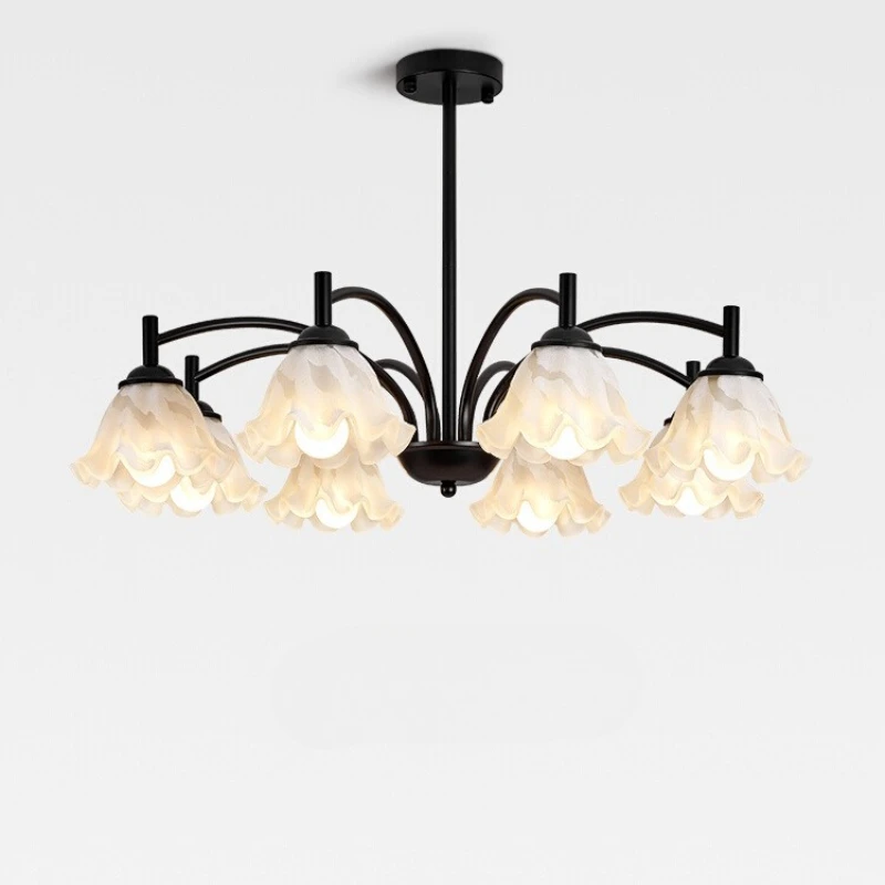 

Modern Designer Pendant Lights Flower Shape Glass LED Chandelier Drawing Room Bedroom Restaurant Cafe Home Decor Hanging Lamps