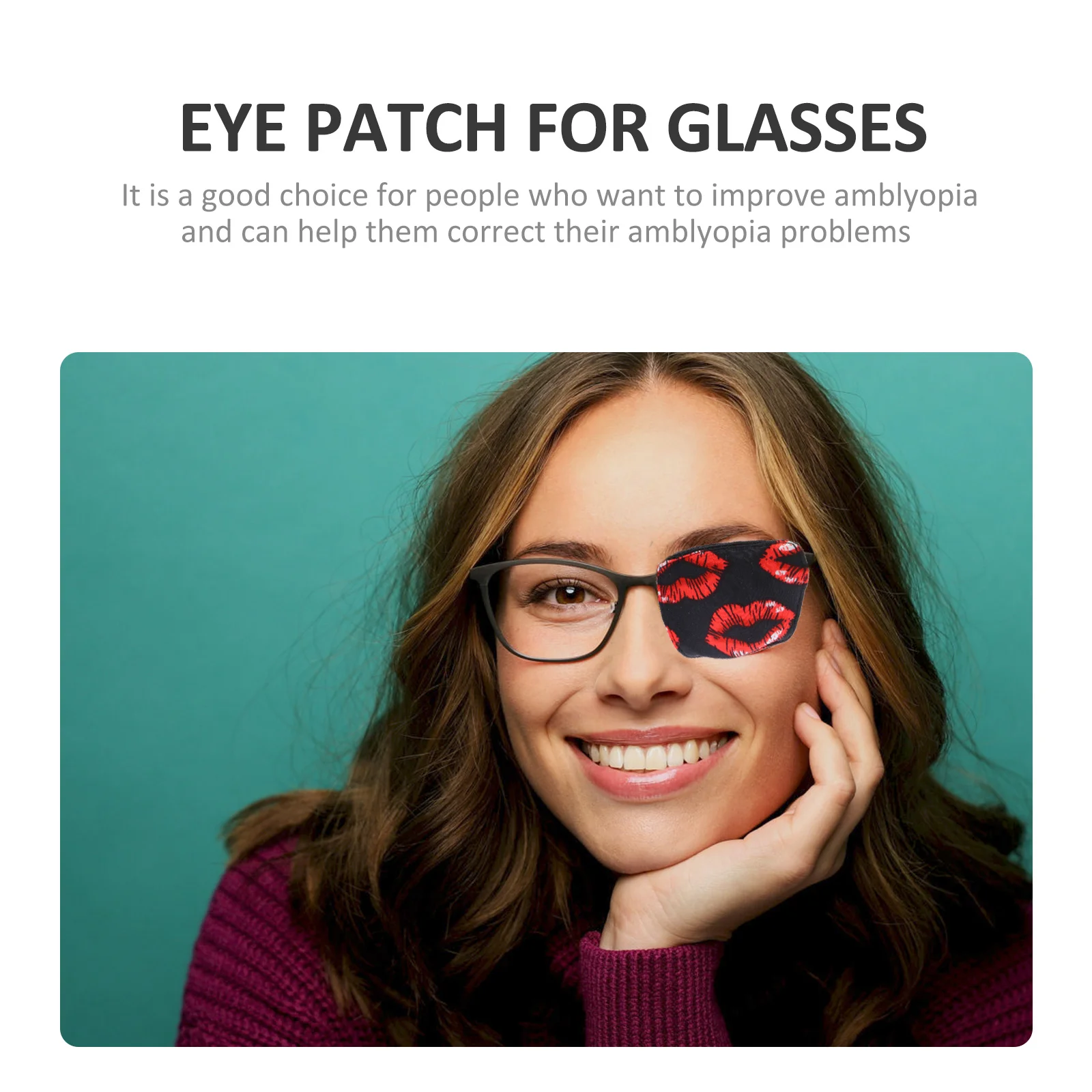 Single Silk Eye Patch Glasses Cover Amblyopia Strabismus Correction Breathable Comfortable Eye Patch for Kids Adults