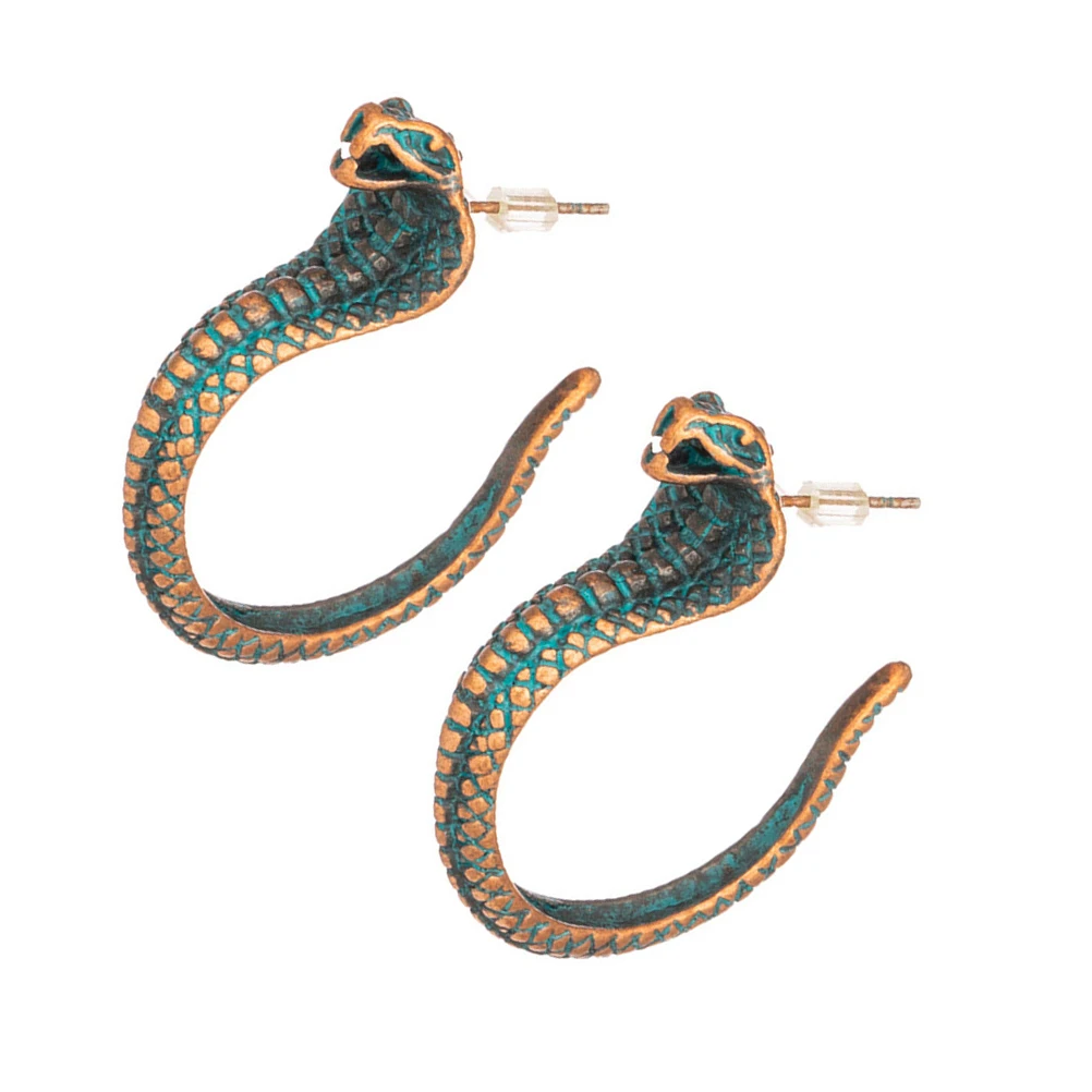 

2 Pcs Snake Earrings Fashion Decor Alloy Pendants (iron) Studs Accessories