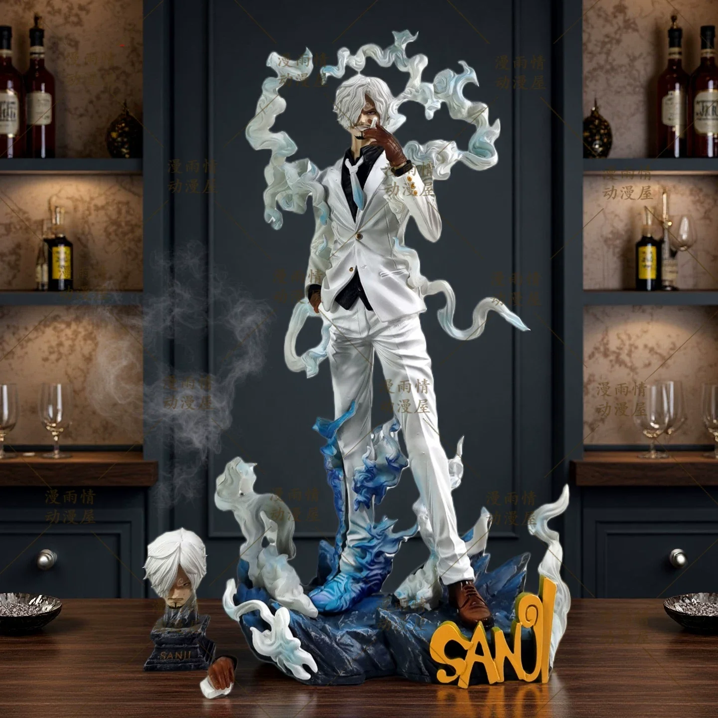 

Фигурка Санжи из One Piece Nika со сменными двумя головами, скульптура, статуэтка GK, модель, украшение, подарок для мальчика