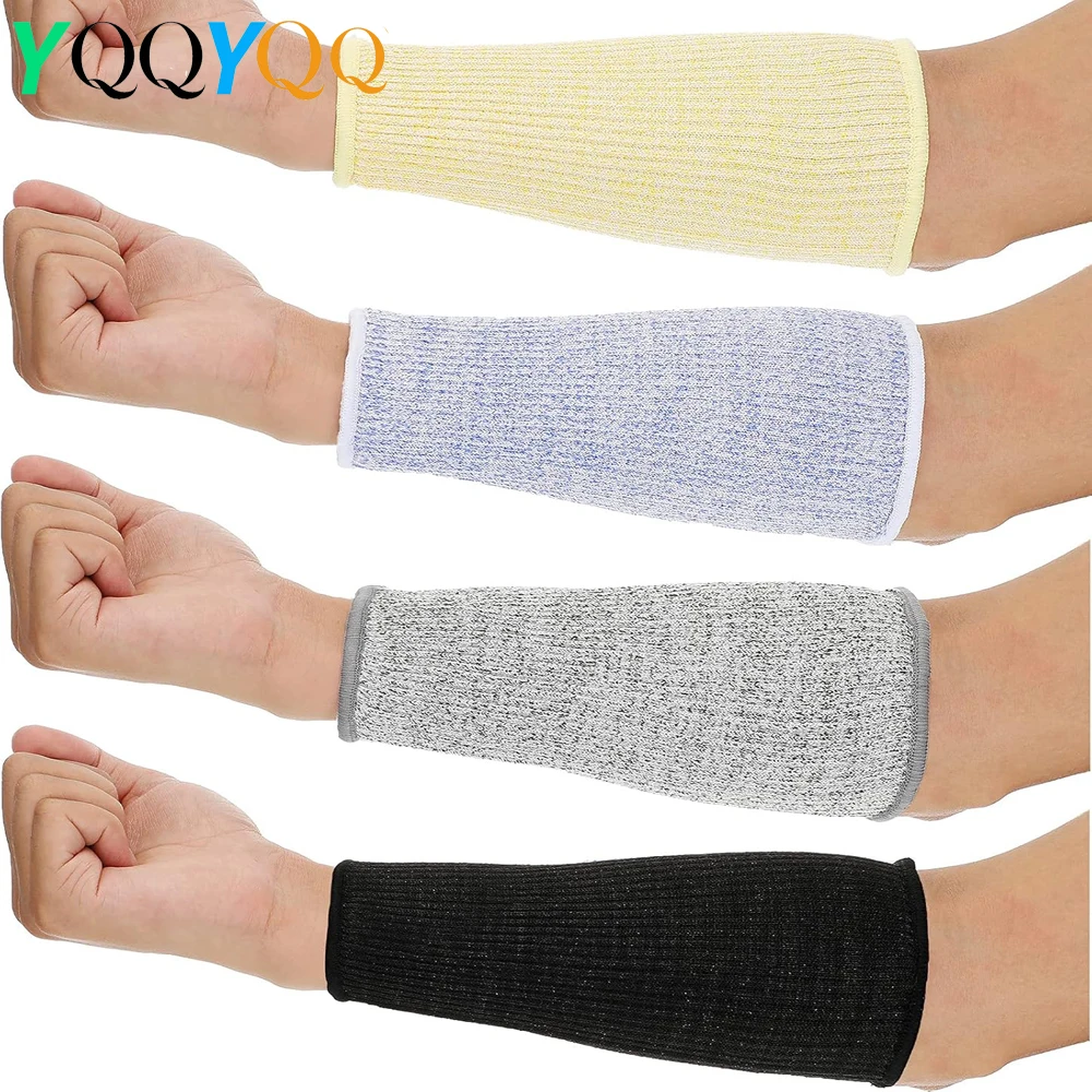 

Level 5 HPPE Cut Resistant Arm Sleeves Anti-Puncture Labor Work Safety Gloves Gardening Construction Automobile Arm Protection