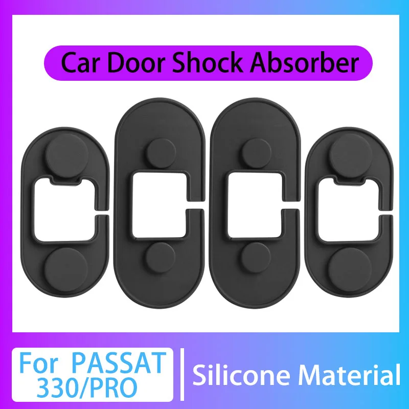 4 قطعة باب السيارة سيليكون عازل للصوت التخميد وسادة قفل عازلة المضادة للتصادم غطاء لفولكس واجن باسات 330 باسات برو #2