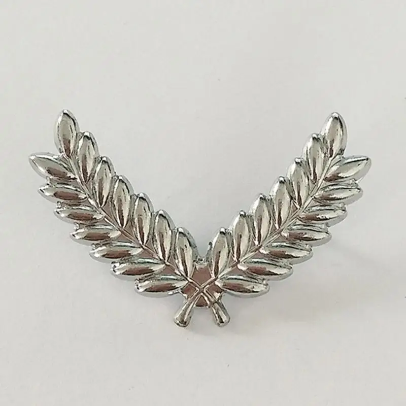 31BB Stewardess Hat Badge Easy Use Halloween Party Costume Cabin Hat Wheat Badges Stage Show Uniform Decors 5PCS