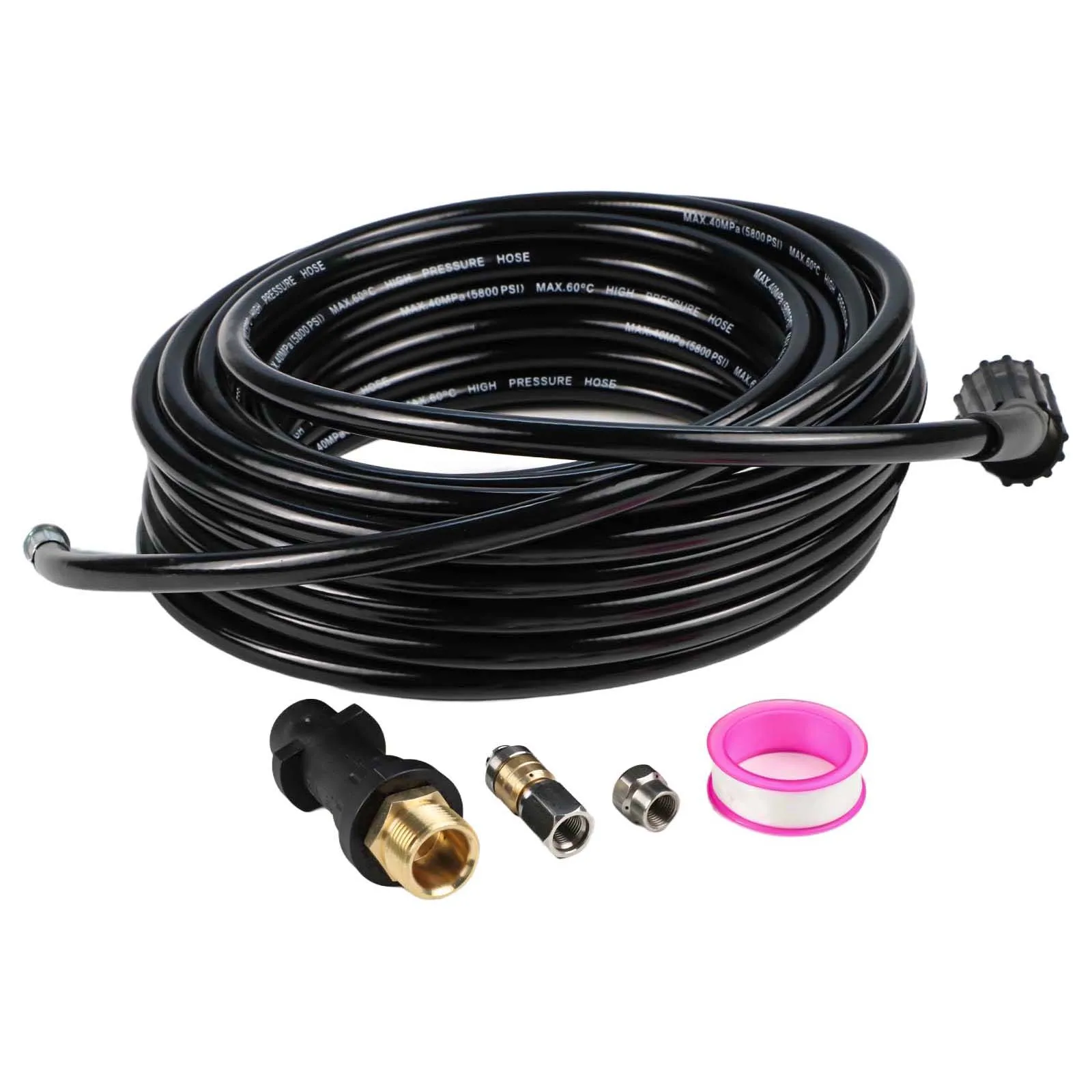 For Effective Cleaning Pressure Washer Hose Flexible Cleaning Nozzle Option Nozzle Swivel Nozzle Option 180 Bar Pressure Rating