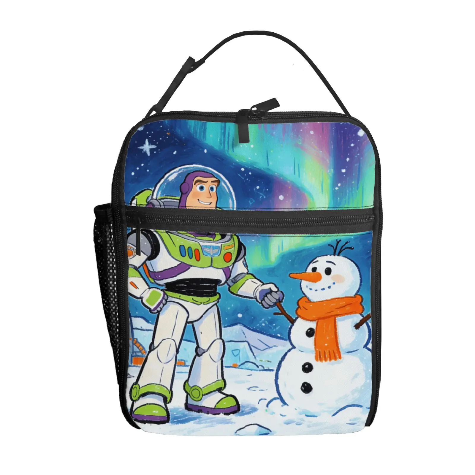 

1 шт. Сумка-ланчбокс «История игрушек» с Баззом Лайтером, высококачественная, милая, повседневная, для вечеринок, пикников, школы, подарок для ежедневного использования