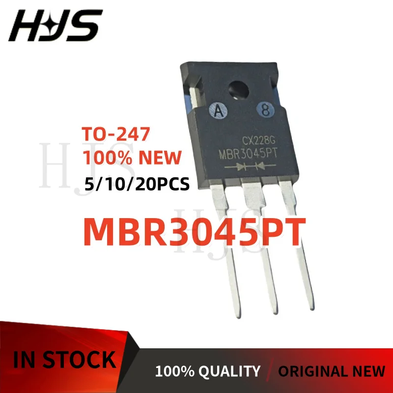 5-20 قطعة MBR3045PT MBR 3045PT MBR3045 TO-247 45V 30A شوتكي الترانزستور العلامة التجارية الجديدة في المخزون