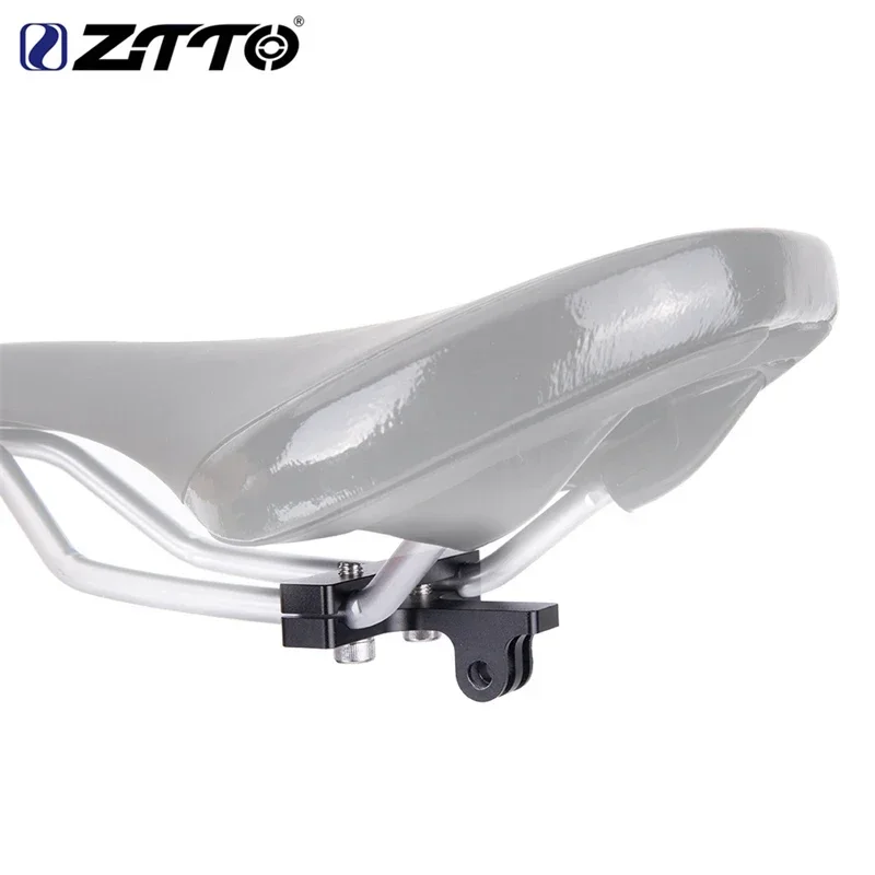 ZTTO-Clip de sillín negro para bicicleta de montaña, Base de cámara de aleación de aluminio CNC EIEIO para GoPro Hero 4/3, accesorios para bicicleta