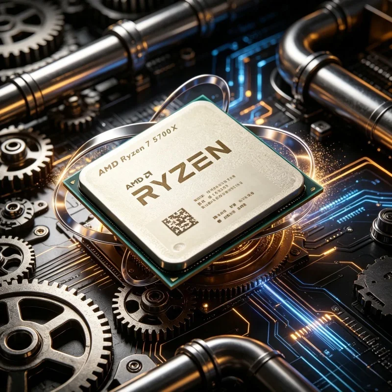 

Bargain Priced Unlocked AM4 Socket Without Package AMD Desktop Gaming CPU Ryzen 7 5700X R7 5700X 8 Core 16 Thread 4.6GHz